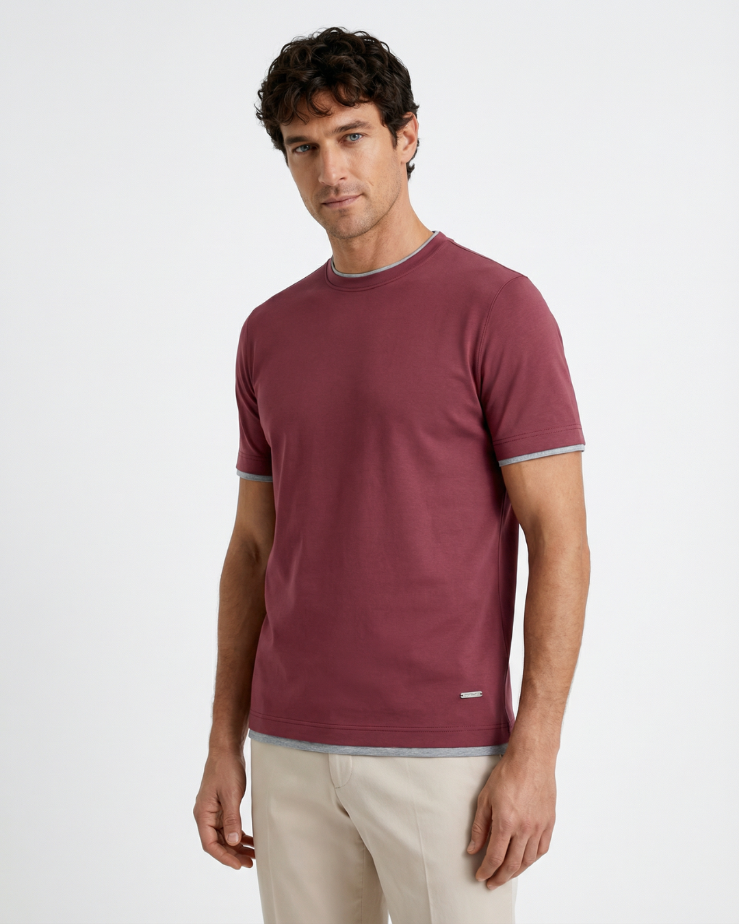 Cotone Lucente T-Shirt - Granato