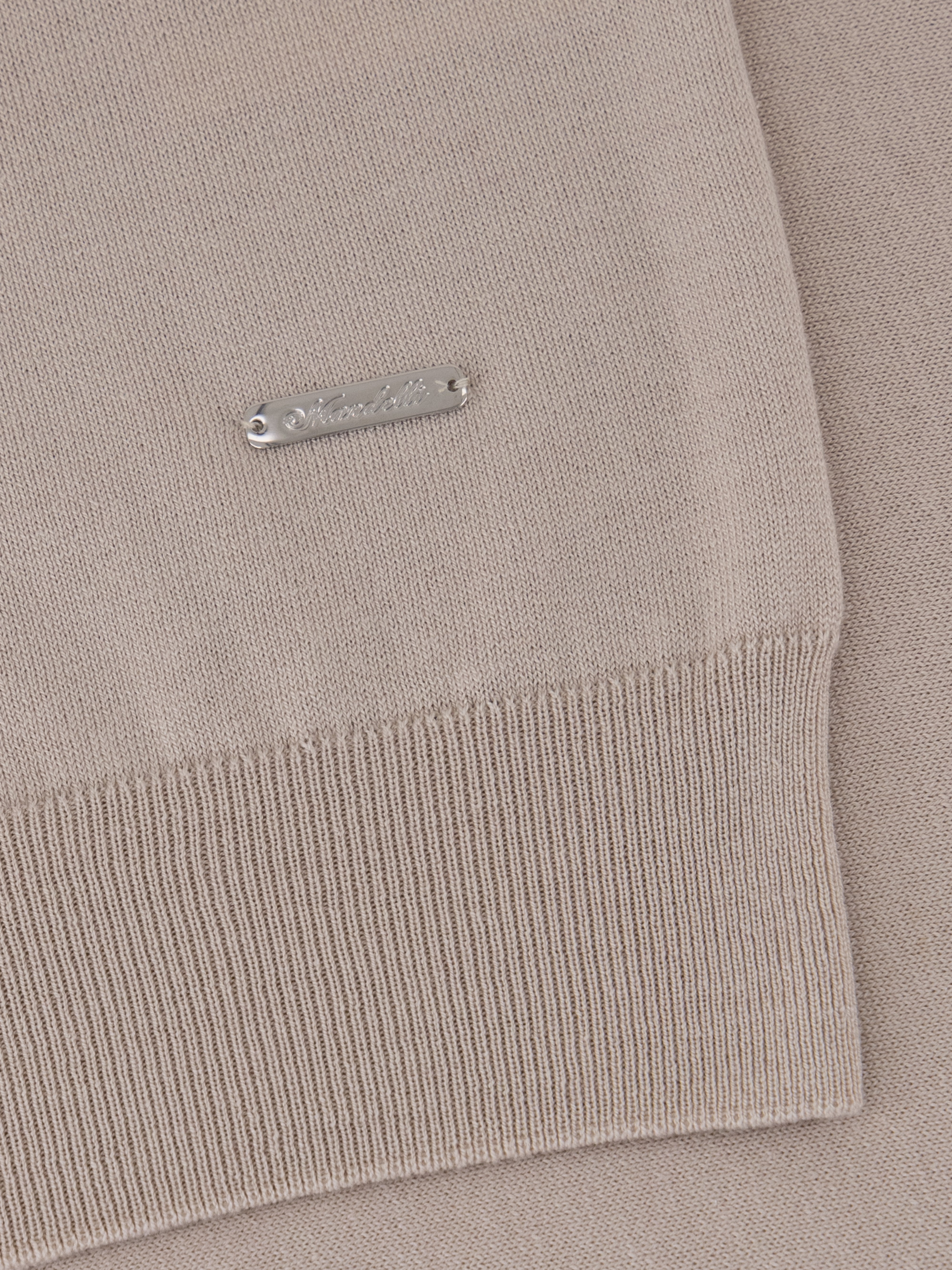 Noble Yarn Knitted Polo – Beige