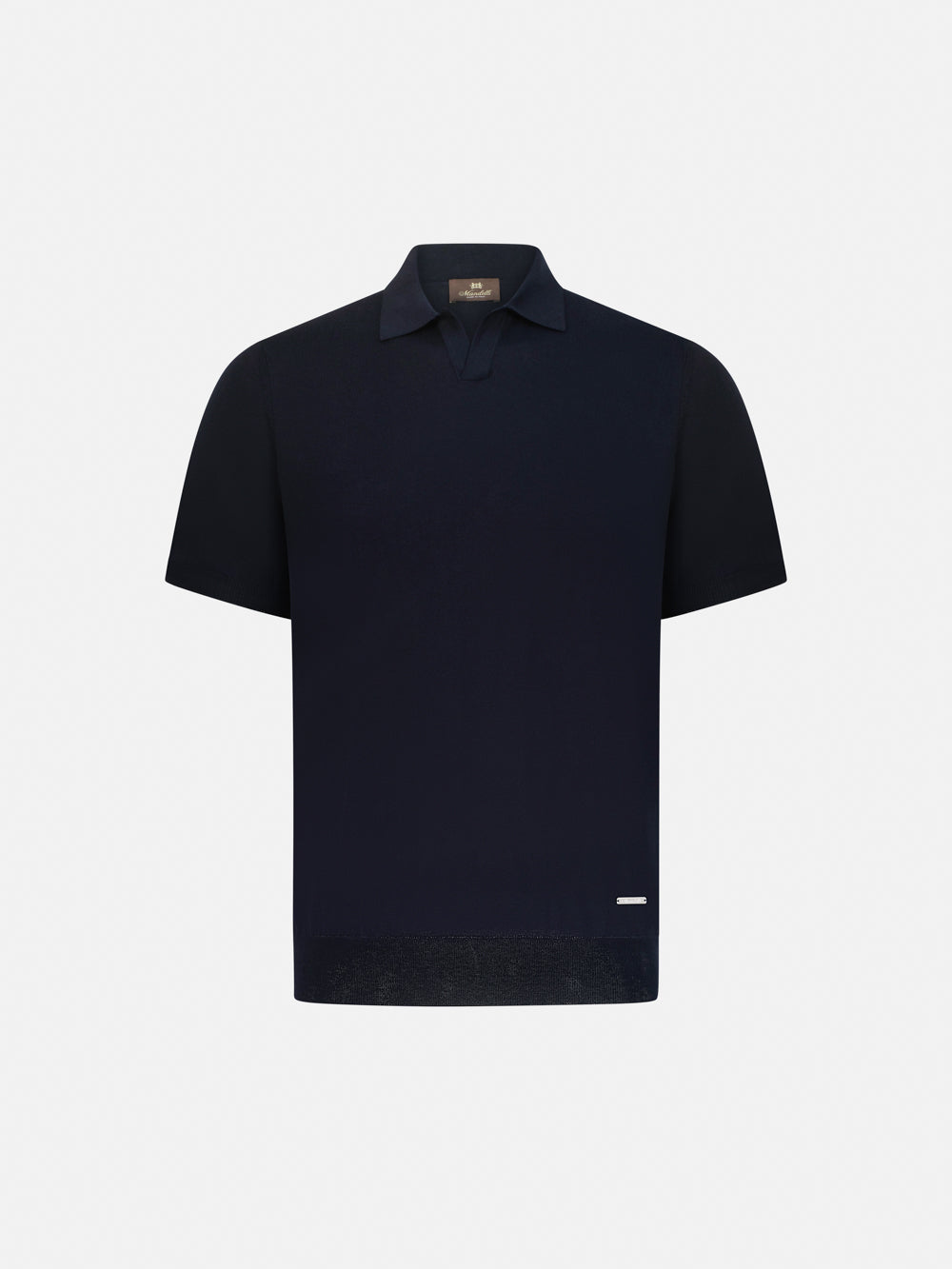 V-Neck Polo - Navy