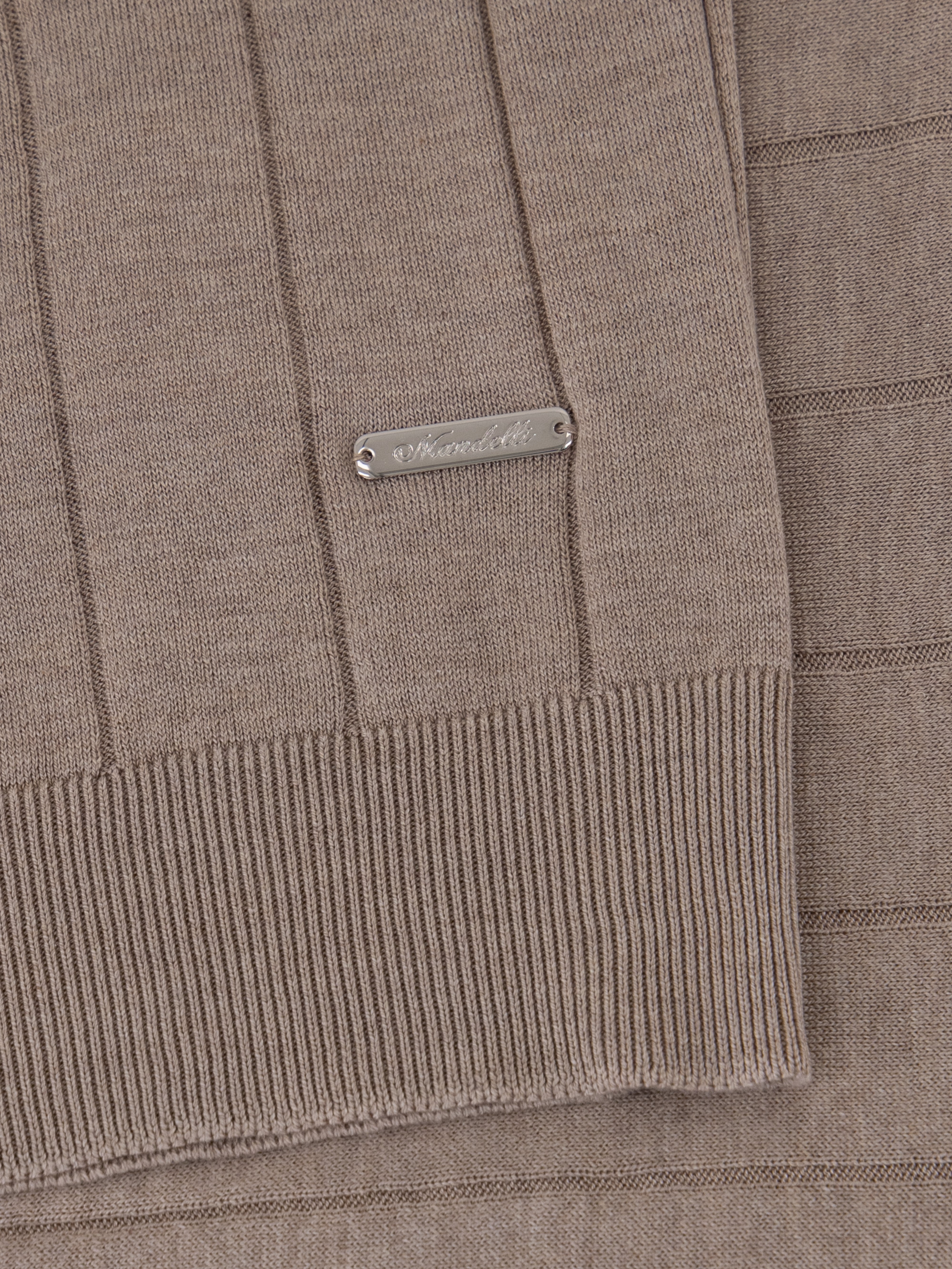 Linea Zip Silk Polo – Sabbia Naturale