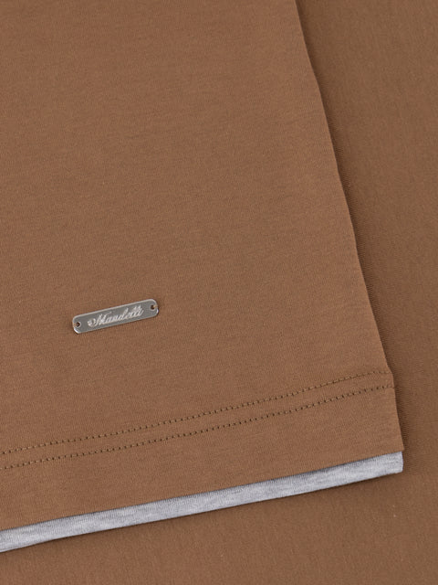 Cotone Lucente T-Shirt - Brown