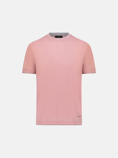 Cotone Lucente T-Shirt - Rosa Cipria