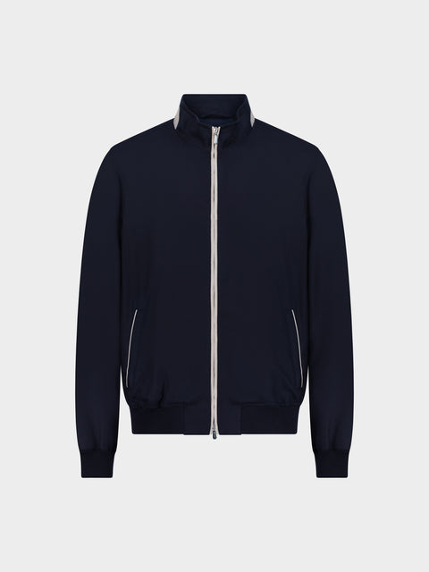 Cashmere Blouson in Blu Notte