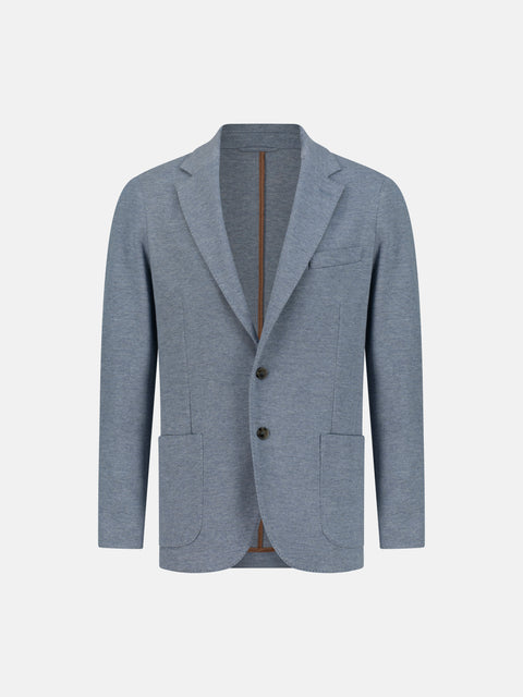 Wool & Cotton Blazer - Asphalt