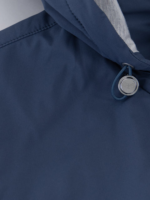 Technical Fabric Vest in Blu Avio