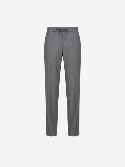 Pure Wool Jogging Trousers - Grey