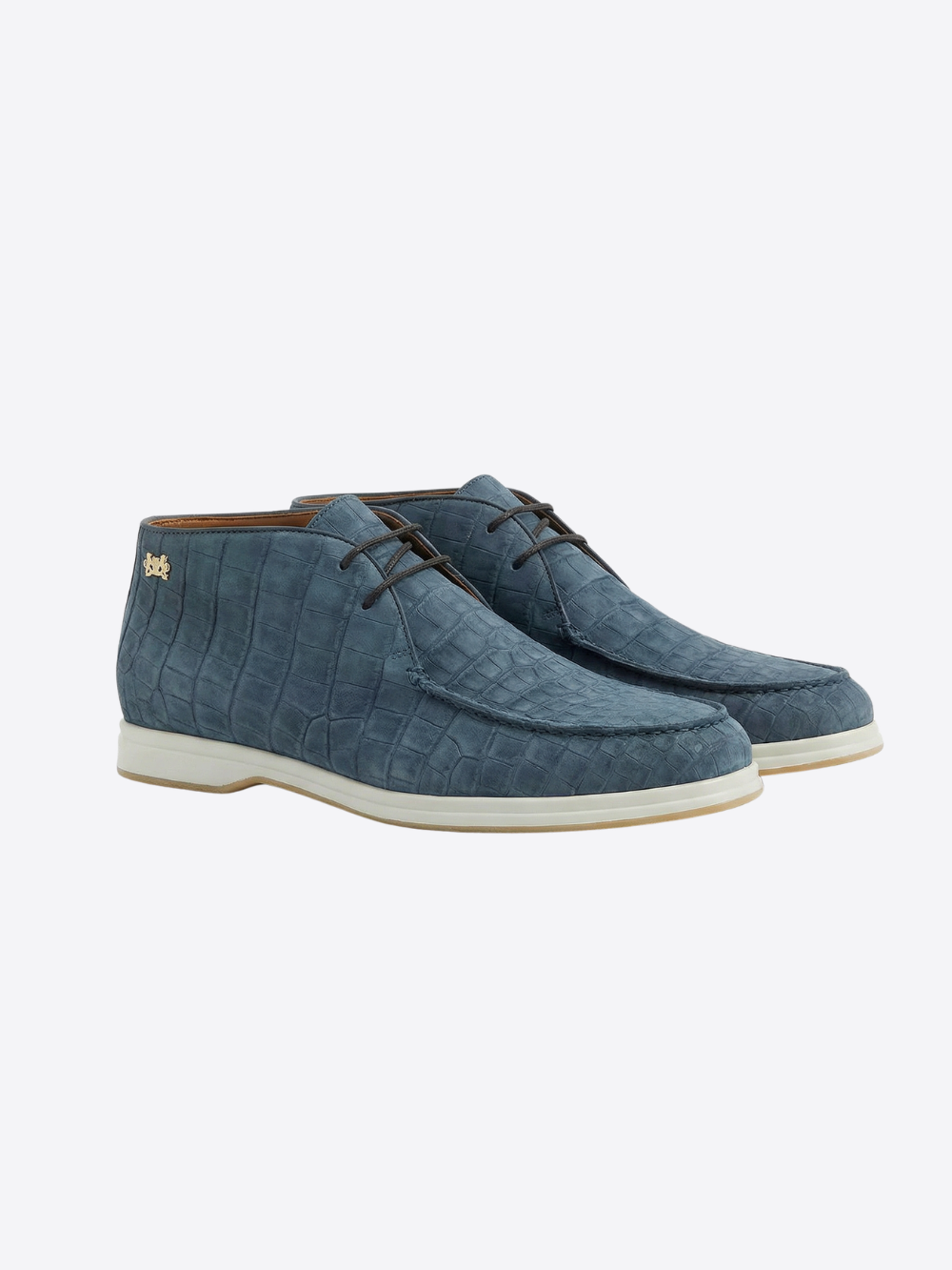 Crocodile Nubuck Leather Lace-Up Shoes – Avio