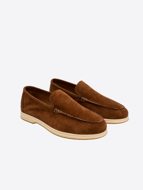 Suede Loafers – Cognac