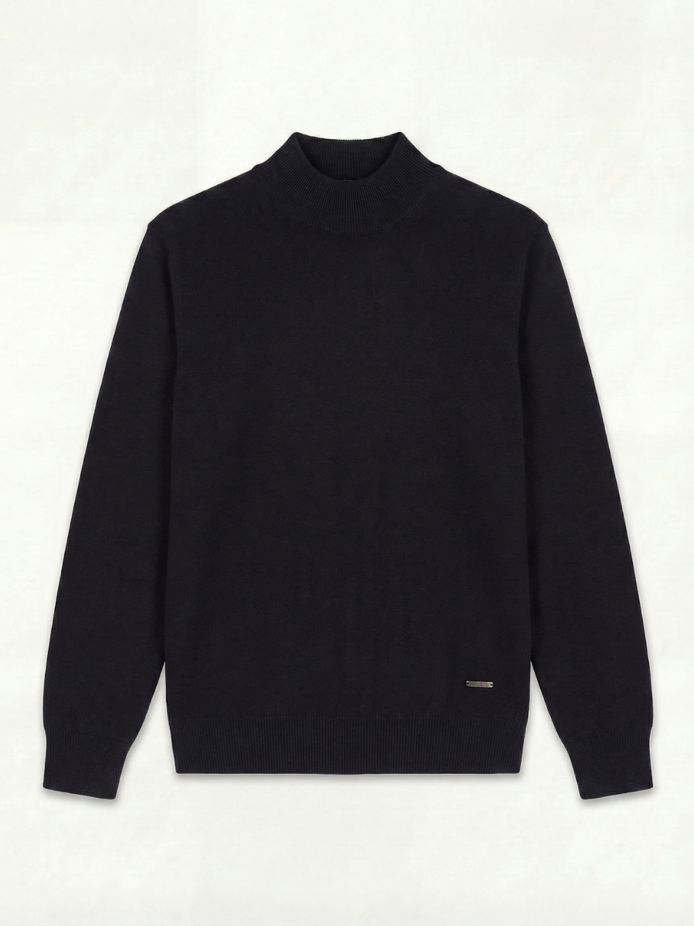 Wool & Cashmere Knitted Highneck - Nero