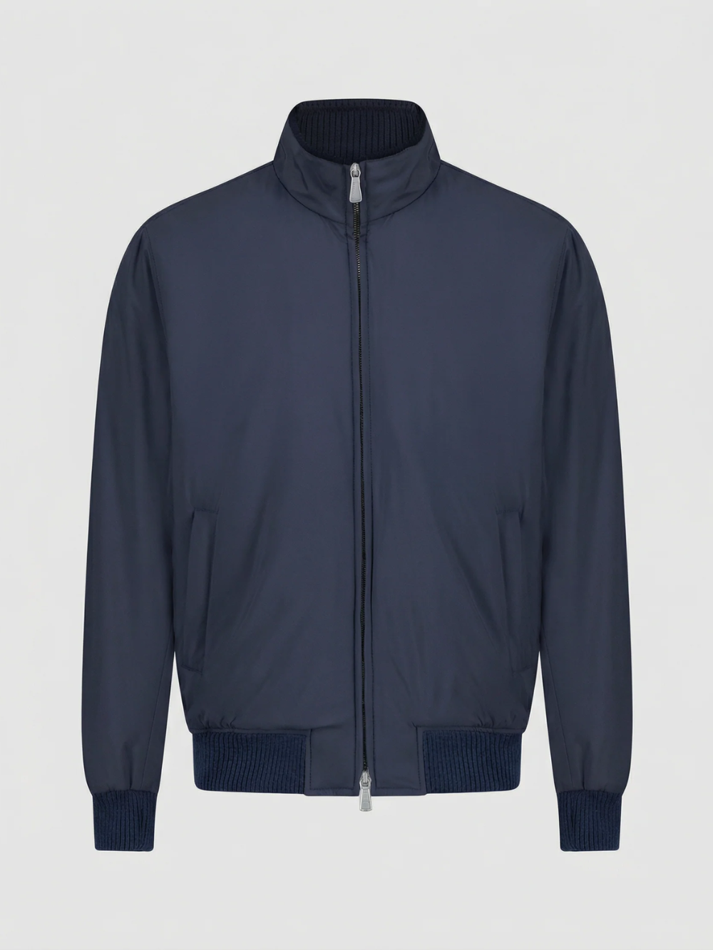 Bomber Nylon Jacket – Navy Blue