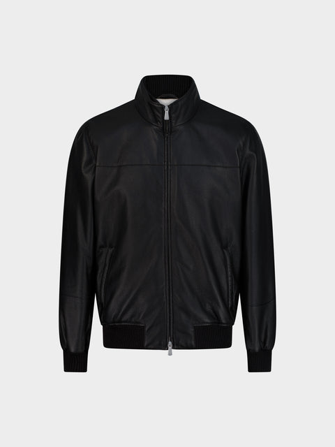Classic Leather Blouson – Black