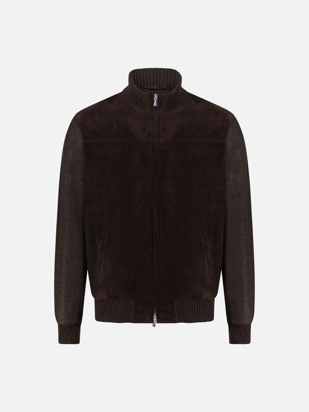Capra Suede Blouson – Deep Brown