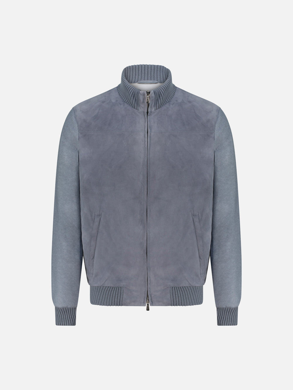 Capra Suede Blouson – Blue