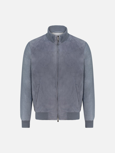 Baby Suede Blouson — Asphalt