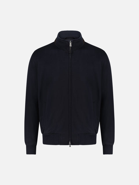 Cashmere Blouson – Navy Blue