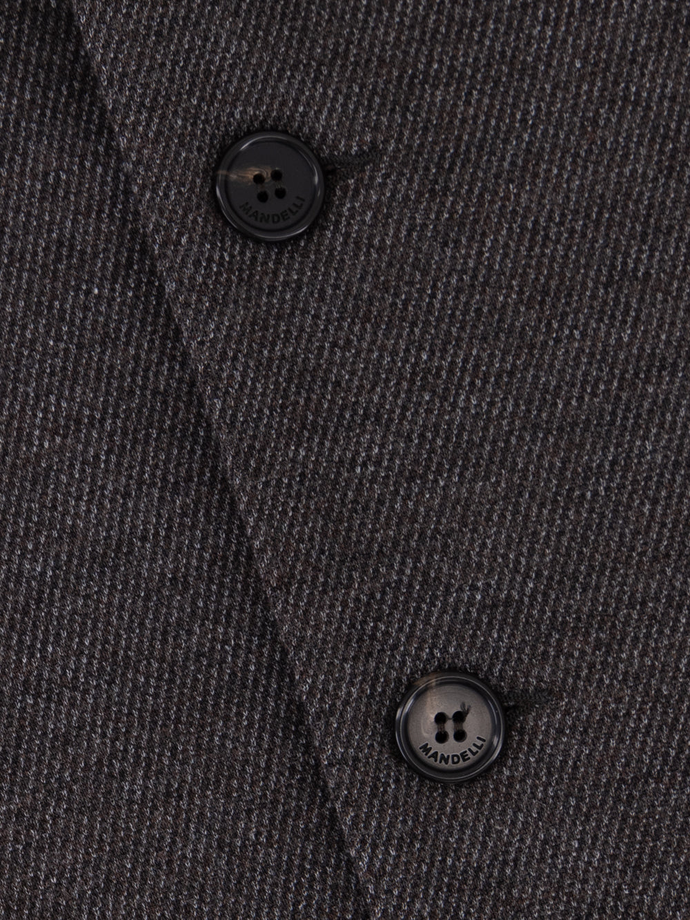 Wool & Cotton Jersey Blazer – Dark Brown