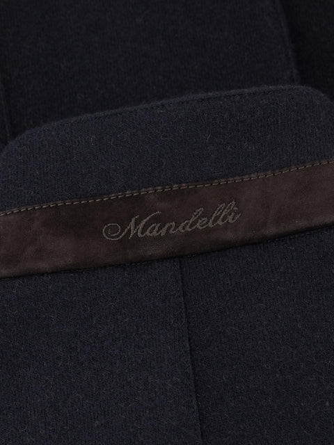 Mandelli Cashmere Blend Blazer with Detachable Front — Midnight Navy, view 2