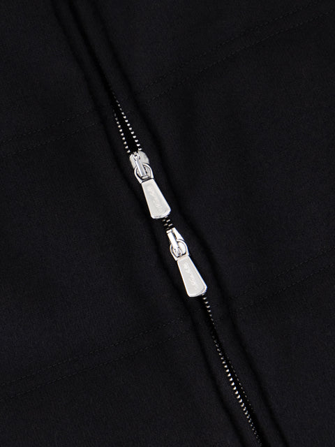 Cashmere Quilted Vest – Black