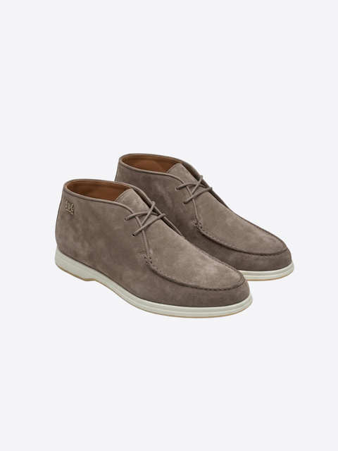 Nubuck Moc-Toe Boots – Light Brown