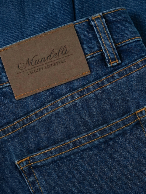 Soft Tailored Wool & Cashmere Blend Trousers- Blue