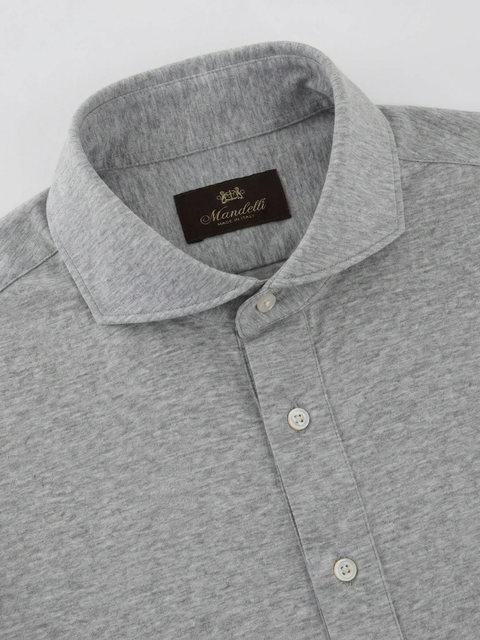 Cotton & Lyocell Jersey Polo - Pearl