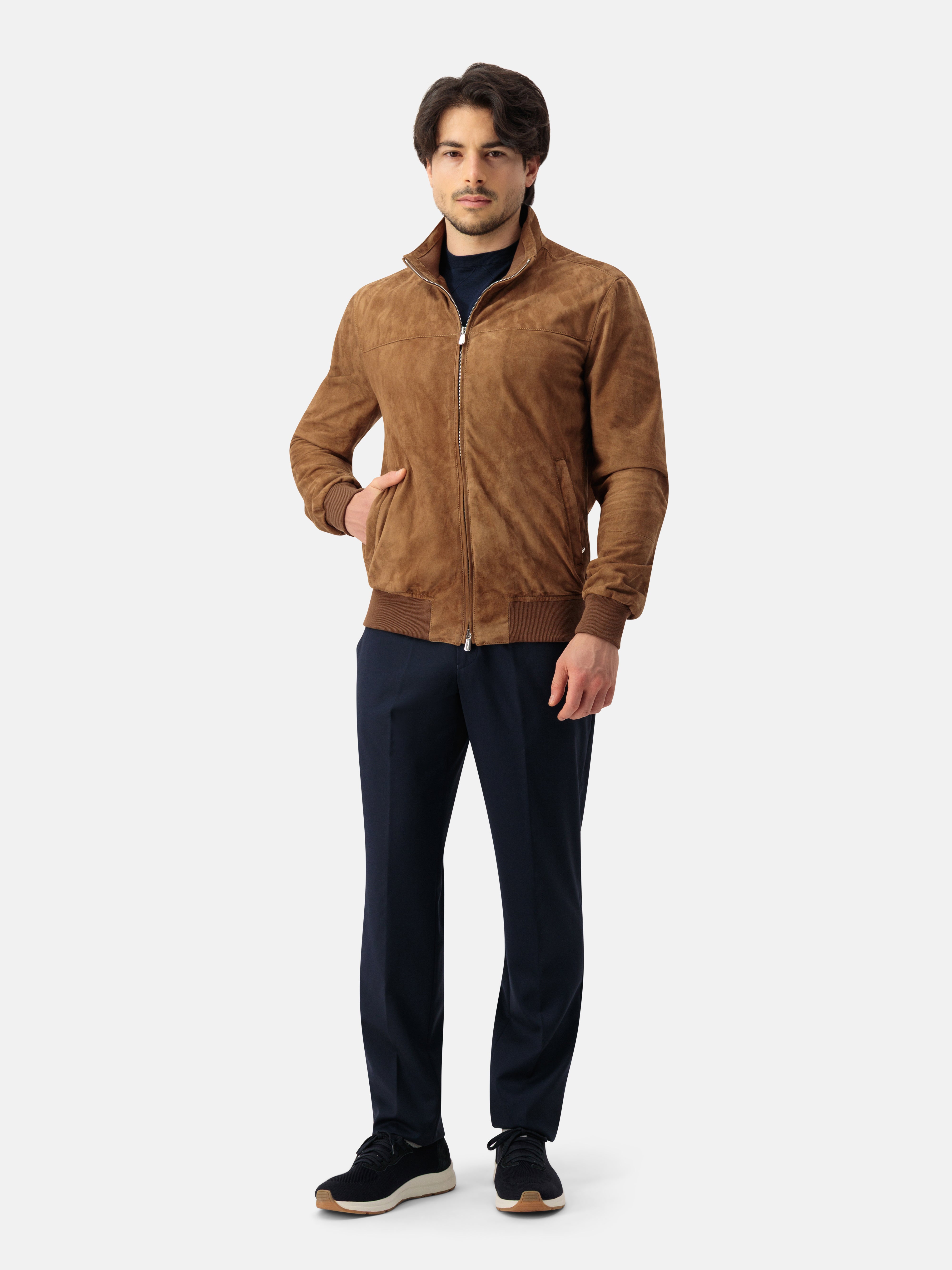 Capra Leather Suede Blouson