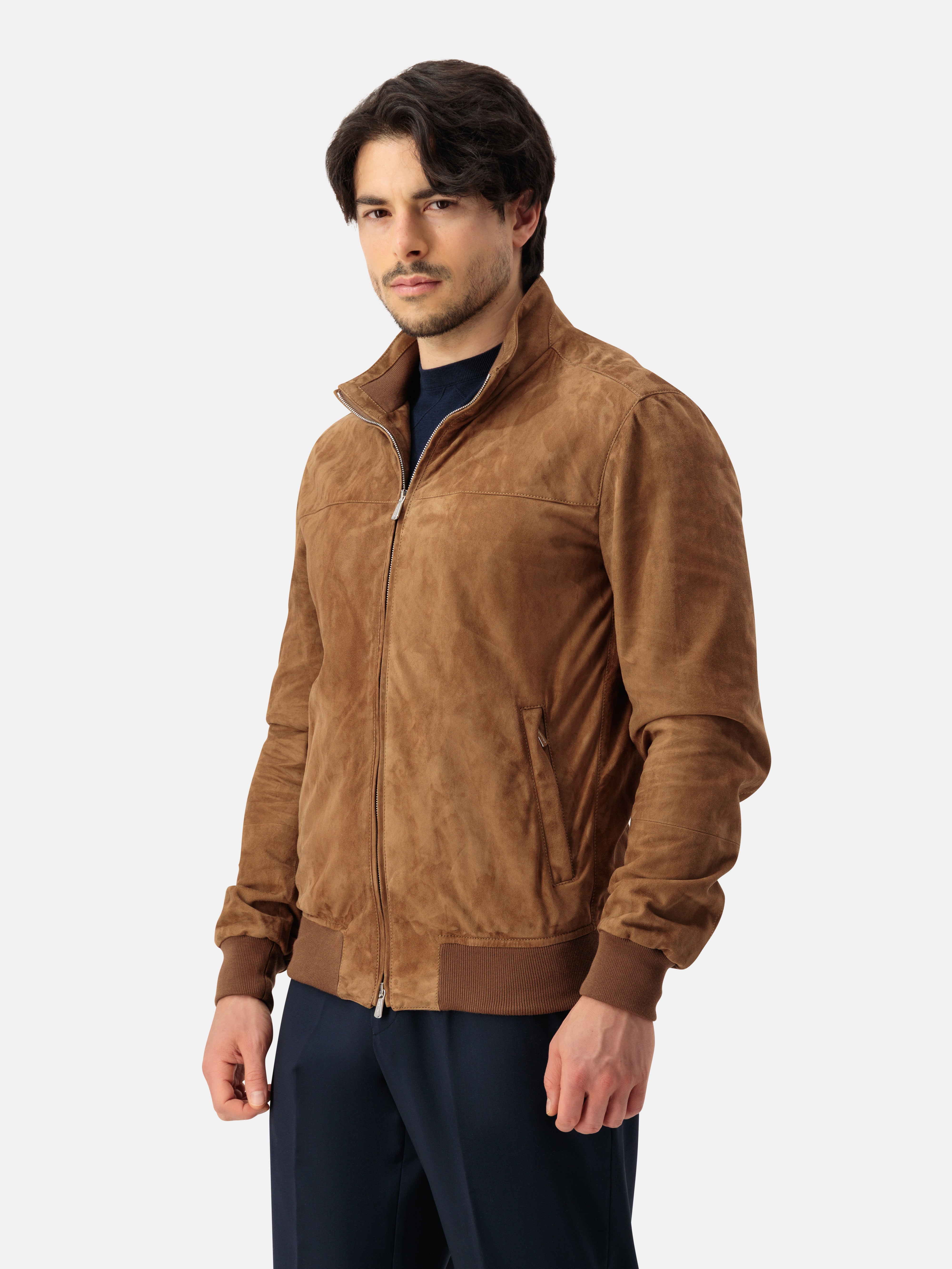 Capra Leather Suede Blouson