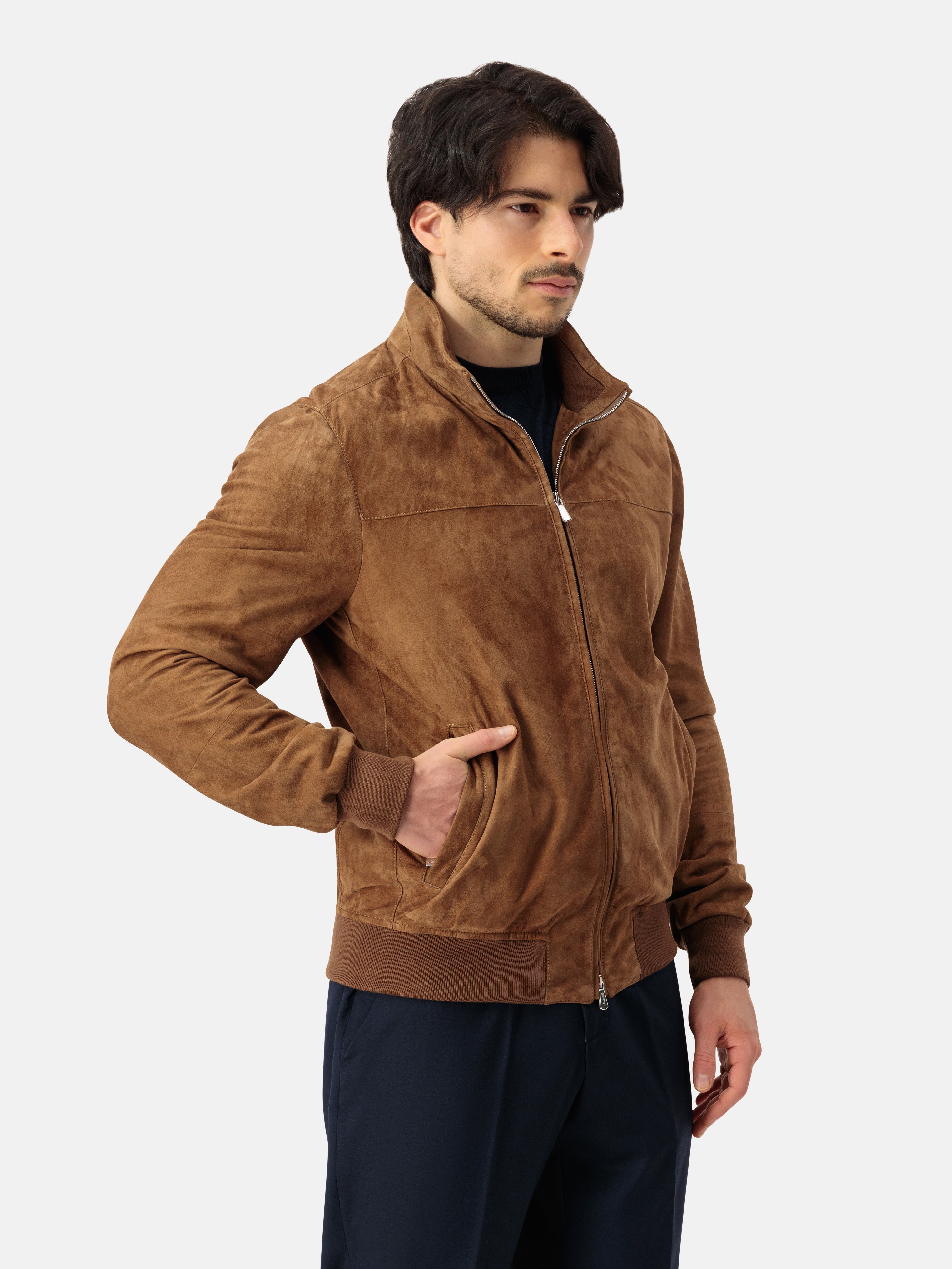 Capra Leather Suede Blouson