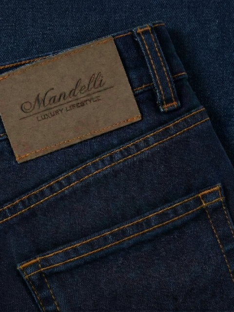 Soft Tailored Wool & Cashmere Blend Trousers- Navy Blue