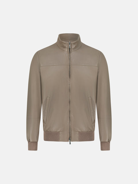 Reversible Leather Bomber