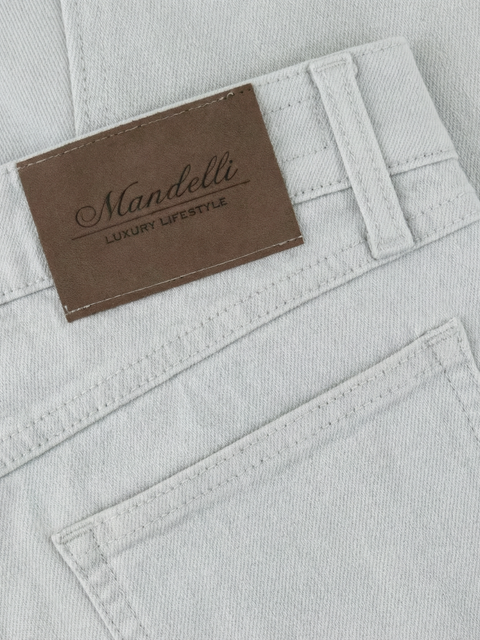 Cotton Stretch Five Pocket Trousers – Pearl