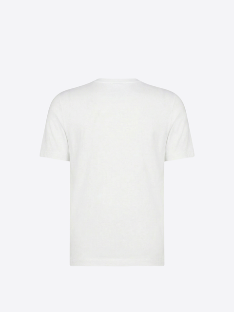 Knitted Cotton T-Shirt – White