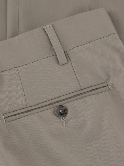 Virgin Wool Trousers in Mink