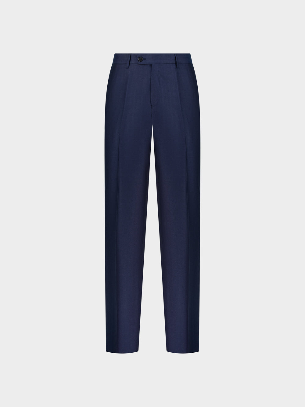 Virgin Wool Trousers in Blu Notte
