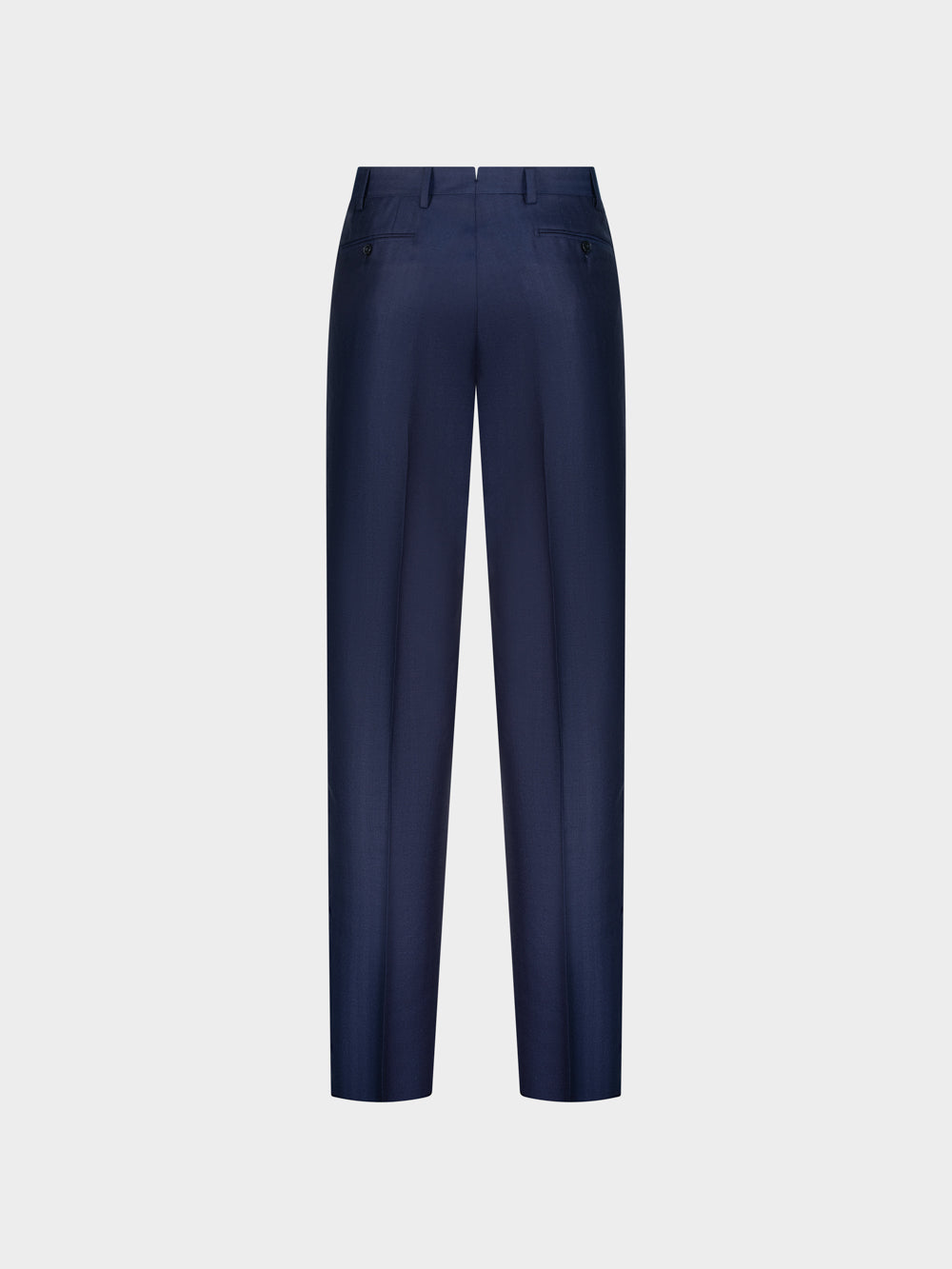 Virgin Wool Trousers in Blu Notte