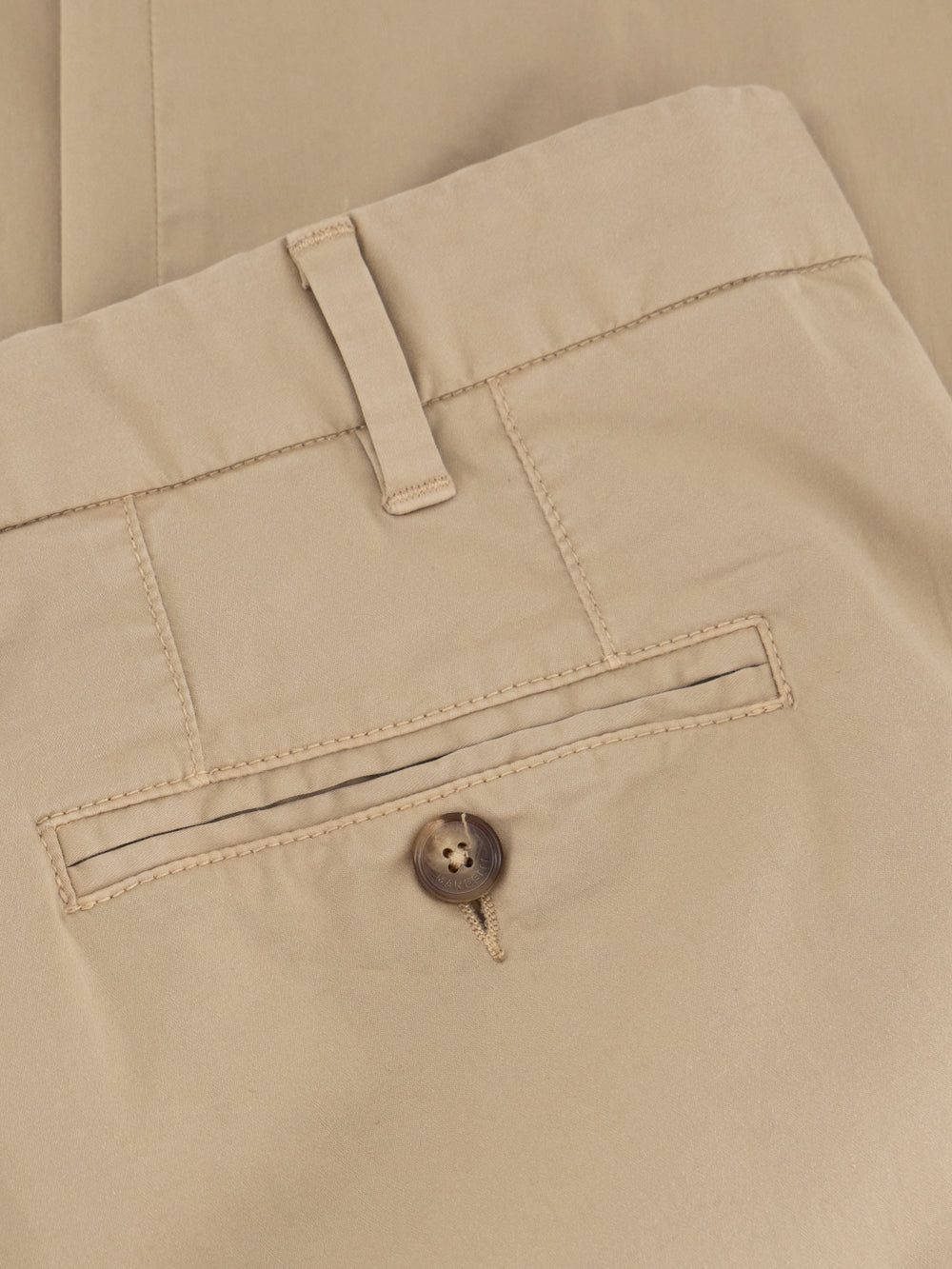 Virgin Wool Trousers in Sand