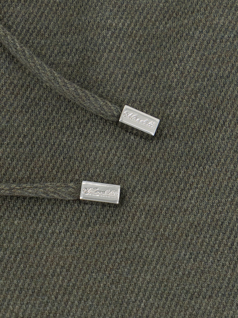 Wool & Cotton Drawstring Trousers – Military Green