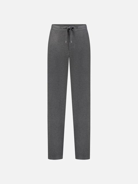 Pure Cashmere Lounge Trousers – Medium Grey