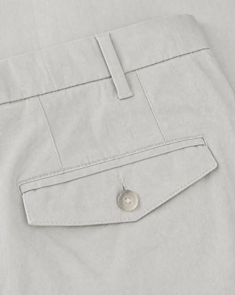 Stretch Cotton Trousers - Light Grey