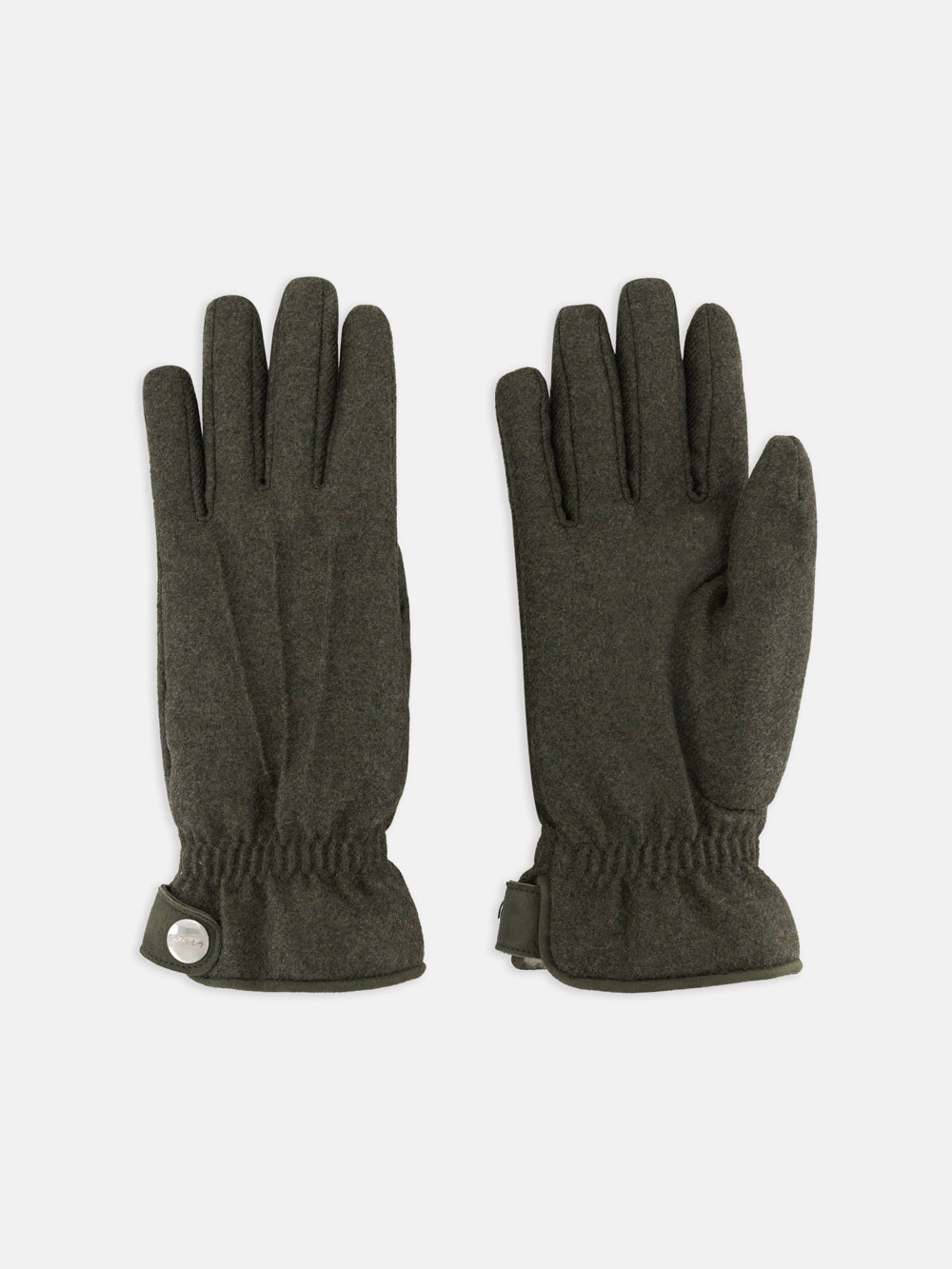 Wool & Cashmere Gloves – Dark Green