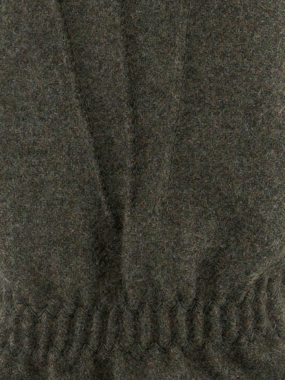 قفازات من الصوف والكشمير - أخضر غامق