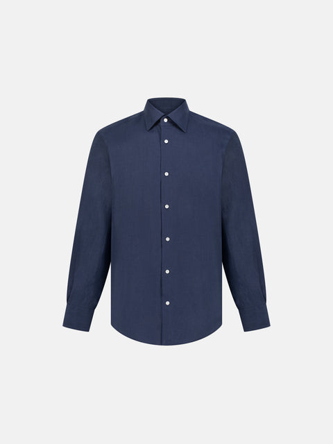 Tailor Linen Shirt — Navy
