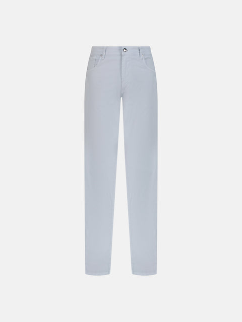 Five Pockets Stretch Cotton Trousers - Ice