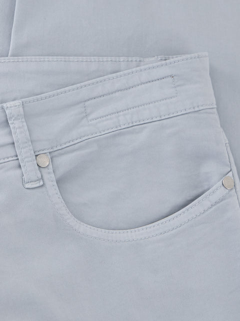 Five Pockets Stretch Cotton Trousers - Ice