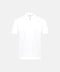 Cotton Knitted Zip Polo- White