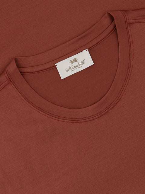 Pure Cotton Knitted T-Shirt – Cherry