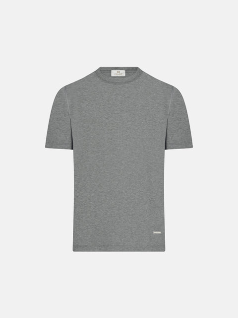 Pure Cotton Knitted T-Shirt – Silver