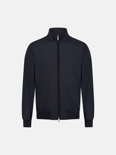 Virgin Wool Blouson- Black