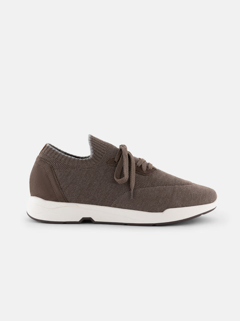 Wool Knit Sneakers- Brown