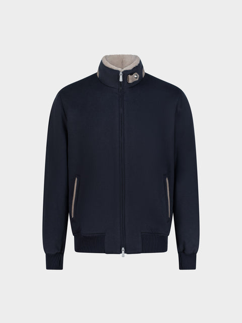 Cashmere Blouson- Night Blue